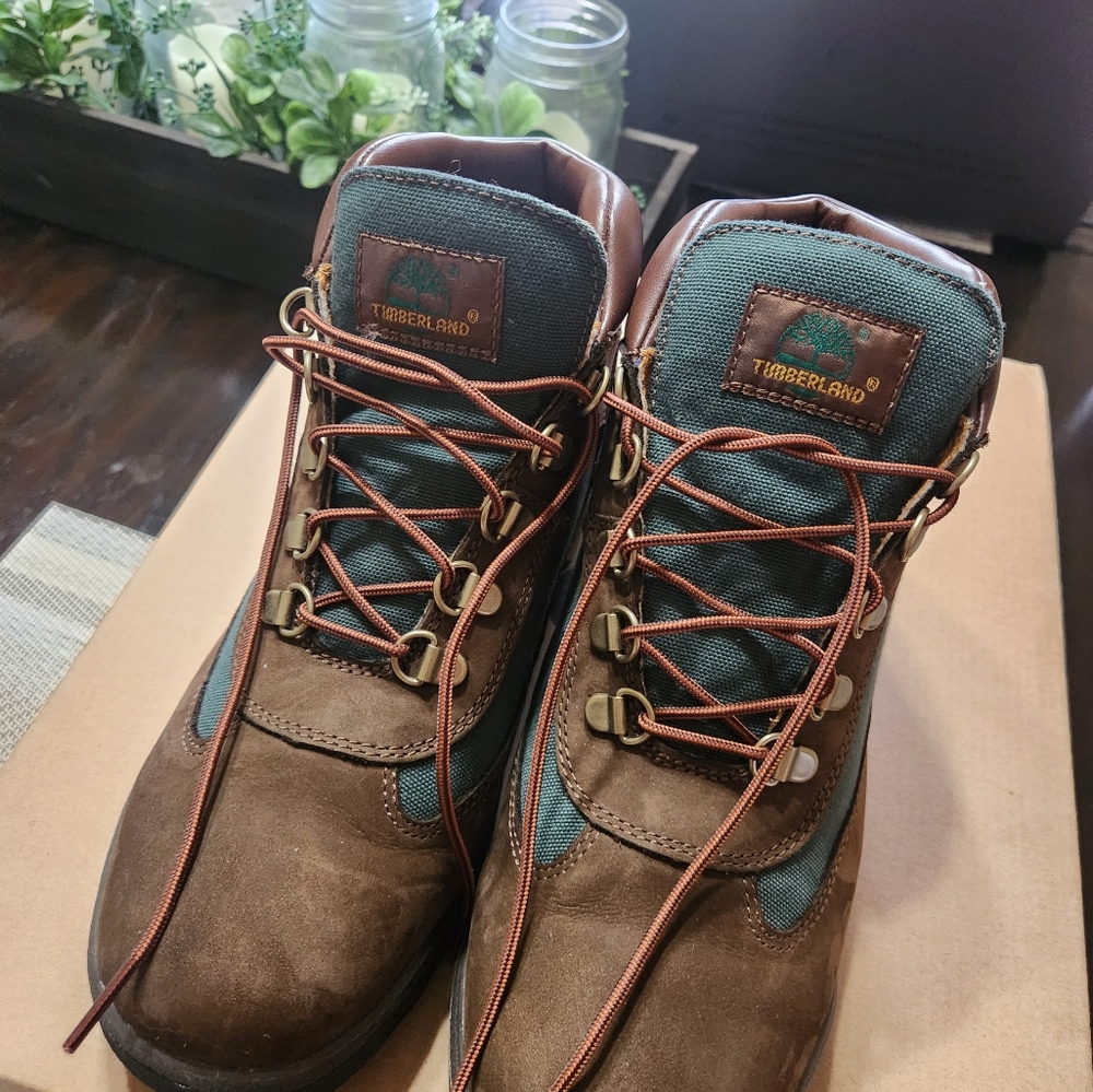 Timberland brocoli boots 6 boys